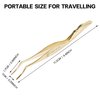Pretty memory DIY Eyelash Applicator Tool, Curved Eyelash Tweezers for False Lashes, Lash Applicator for Easy Lashes Application and Removal, Gold
