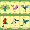 KAZI Bird Building Toy Set,Parrot,Peacock,Fun Building Blocks for Kids Ages 8 and Up,Build and Display Birds Model for Bird Enthusiasts,Easter Basket Stuffers,Gift for Birds Lovers,Party Favors
