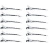 Luxxii (12pcs) Metal Hair Clips Duckbill Clips Alligator Clips Styling Clips Pins for Thick and Thin Hair
