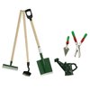 6 Pcs 1:12 Miniature Dollhouse Garden Tools Miniature Shovels Watering Can Mini Doll House Working Accessories [FDXGYH]