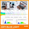IBOANN Blue Light Blocking Glasses W/Gaming/Night Vision Cilps 4 Pack Round Fashion Retro Frame Eyewear-Anti 99.9% UV ray