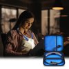 Case Compatible with Glocusent/for Vekkia/for LITOM/for LEDGLE/for TAKKUI/for TSINGREE LED Neck Reading Light Book Light for Reading in Bed. Storage Carrying Holder for USB Cable (Box Only) -Blue