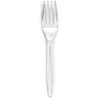 Plasticpro Clear Plastic Forks Disposable Cutlery Medium Weight Utensils 50 Count