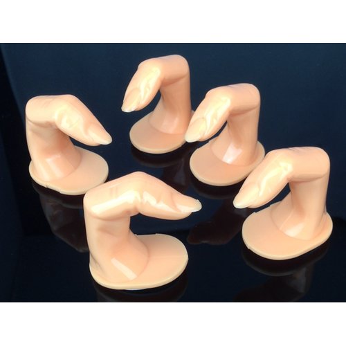 Beauticom® Nail Art Practice Fingers (With Fake Nail Tip Attached) (5 Pieces)