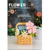Illumely Mini Building Blocks Flower Set, DIY Micro 3D Building Toy Bricks Christmas (Beige 843pcs)