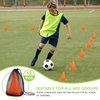 brooman 7 Inch Soccer Cones Sports Training Cones Field Marker for Soccer Football Basketball Practice Drills (Orange, 12 Pack)
