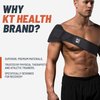 KT Health, Compression Pad Therapy System, Heating and Ice Pack With Adjustable Wrap for Back/Muscle Pain Relief, Black