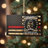 V VIBEPY All Over Printed Firefighter Ornaments, Firefighter Christmas Ornaments for Christmas Tree, 3.2"x3.5" 2 Layer Ornaments, Christmas Decor, Gift for Firefighter