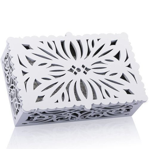 Saillong Doorbell Cover Box Only, Door Bell Cover for Wall Inside, Decorative Door Bell Chime Box, 3 Colors of Doorbell Chime Cover Available, Fits Most of Doorbell Chime, Easy to Install(White)