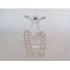 Generic Clear transparent white pearl hair claw clip for medium/fine hair