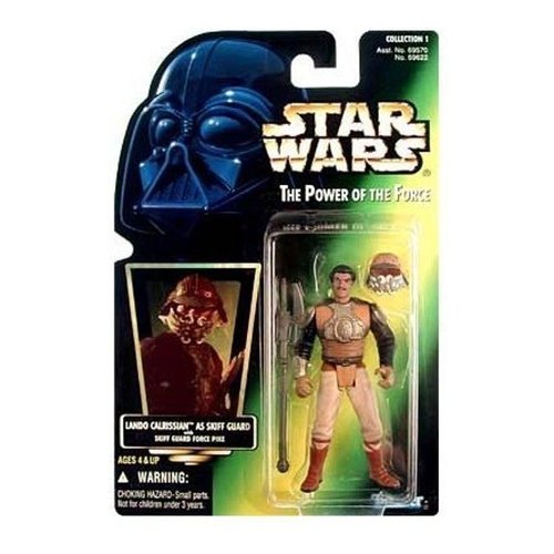 Star Wars Power of the Force Green Card Lando Calrissian Skiff Guard Action Figure 3.75 Inches