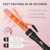 javelove 3 in 1 Curling Iron Set with Thermal Brush (1.5") and 2 Interchangeable Ceramic Curling Wand(0.51"-1"), 2 Temp Heating Setting, Include Heat Protective Glove & 2 Clips& Storage Bag