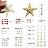 5pcs Starfish Hair Clips, Mermaid Accessory Set with Pearl Stickers, Face Gems, Sea Star Hairpins and Body Jewels for Costume, Festival, Holiday Makeup
