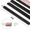 10 PCS Professionelle Double Sided 100/180 Grit Nail Files Emery Board Black Manicure Pedicure Tool and Nail Buffering Files