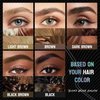 2-in-1 Eyebrow Pen and Eyeliner Pencil Liquid Eyebrow Pencil Eyeliner Waterproof Natural Brow Pencils and Precise Brush Tip Create natural hair like eyebrows that last all day Black Brown # 04