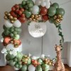 PageebO Sage Green Brown Balloon Arch Kit for Woodland Baby Shower Decoration Birthday Wedding Engagement Anniversary Picnic or Any Friends & Family Party Decorations