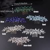Jumwrit Bride Wedding Hair Comb Rhinestone Bridal Hair Comb Wedding Headpiece Handmade Hair Accessories for Bridesmaid Women Girls(Green)