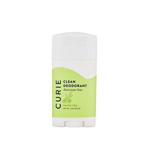 Curie Aluminum Free Deodorant - White Tea 2oz Stick - Natural Deodorant, Paraben Free, Cruelty Free, Non-Toxic