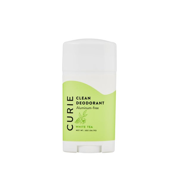 Curie Aluminum Free Deodorant - White Tea 2oz Stick - Natural Deodorant, Paraben Free, Cruelty Free, Non-Toxic