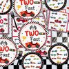 81Pcs Two Fast Race Car 2nd Birthday Party Decorations - Race Car Plates, Napkins, Tablecloth for Boys Kids' Two Year Old Party Race Car Birthday Party Supplies, Serves 20 Guest (Two Fast-20 set)