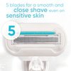 Venus Deluxe Smooth Sensitive Women's Razor Blade Refills, 4 Count