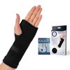 Compression Wrist Support With Gel Pad - Durable Wrist Sleeve for Women & Men, Wrist Compression Sleeve for Pain Relief, Carpal Tunnel, RSI, Tendonitis, Swelling, Crocheting & Typing (L, Black)
