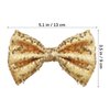 Ipetboom 3Pcs Glitter Bow Hairpin Black Gold Sliver Bling Hair Bows Sparkling Sequin Bow Tie Hair Clip Girls Hair Bows for Girls Hair Accessories