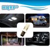 HQRP Dual Contact Bayonet Base Ba15d LED Bulb, Cool White 6300-7000K 32 LEDs SMD 12-24 Volt DC, Navigation and Anchor Light, Interior RV Camper Marine Boat Trailer Lights