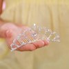 JWICOS Small Princess Comb Mini Silver Crystal Hair Comb Rhinestone Hair Accessories Comb Headband Decorations for Women and Girls (silver)