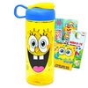 Nick Shop SpongeBob SquarePants Water Bottle Bundle - SpongeBob School Supplies Set With SpongeBob Water Bottle And Stickers (SpongeBob Water Bottle For Kids)