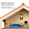 Mini Dollhouse Wall Clock 1:12 Miniature Alarm Clock for Doll House Decoration DIY Craft Minihouse Accessories