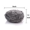 KTOJOY 6 Pack Stainless Steel Wool Scrubber, Scrubbing Scouring Pad, Steel Wool Scrubber for Kitchens, Bathroom and More