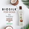 BioSilk for Dogs Silk Therapy Shampoo with Natural Coconut Oil | Coconut Dog Shampoo, Sulfate and Paraben Free Natural Shampoo for Dogs, 12 Fl Oz Made in The USA,Beige