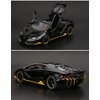 Alloy Collectible Black Lamborghini Toy Pull Back Vehicles Diecast Cars Model with Light & Sound