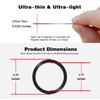 AUROX Metal Rings Sticker for Pop Socket Magnetic Grip, Metal Ring Adhesive Sticker Rings, Universal Magnetic Wireless Charger Conversion Kit for iPhone 16/15/14/13/12, Galaxy S23/S22, 2Pcs (Black)