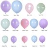 120 Pcs Ice Cream Party Balloons Arch Garland Kit Decorations Foil for Summer Birthday Kids Baby Shower Theme Supplies, Blue,green,pink,red,purple