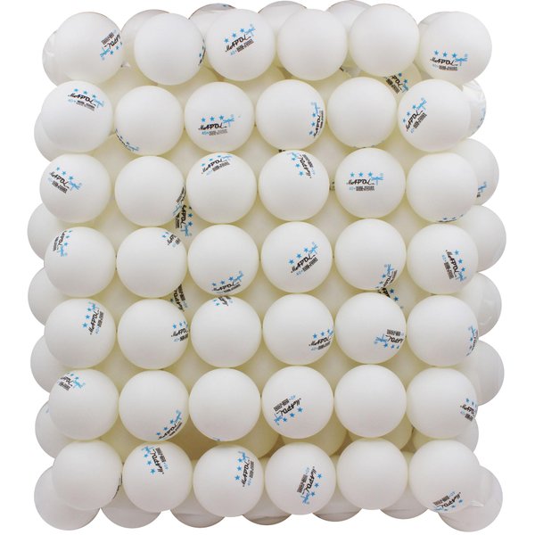 MAPOL 100 Pack White 3-Star Table Tennis Balls Advanced Training Ping Pong Ball