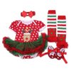 Doll Clothes Outfit for 20"-23" Reborn Baby Red Tutu Dress 4 Pcs/Set