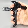 ZeoPeya Bow Release for Compound Bow, 4-Finger 360° Rotate Caliper Thumb Release Archery Accessories (Black)