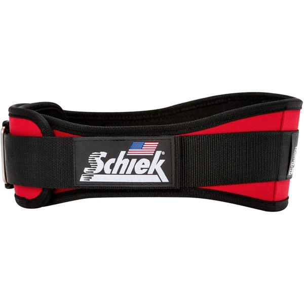 Schiek Sports Model 2004 Nylon 4 3/4" Weight Lifting Belt - XL - Red