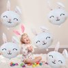 HADCKJA Bunny Balloons Easter Balloons Rabbit Head Foil Balloons for Easter Themed Party Easter Bunny Birthday Party Supplies Decorations Party Sets-5 PCS