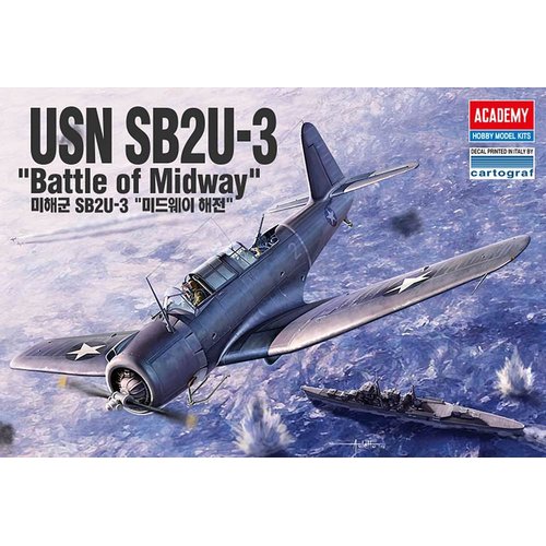 Academy US Navy USN SB2U-3 Vindicator Battle of Midway Plastic Model Kits 1/48 Scale