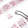 qiipii 3080Pcs Pink Nail Rhinestones 120 Multi Shapes Flatback Rhinestones Big Gems +2960 Light Pink Round Beads K9 Glass Stones Diamonds jewels Crystals for Nails Faces Eyes Makeup Clothes Crafts DIY