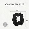 Set of 2 Solid Scrunchies (Black)