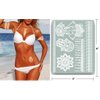 Terra Tattoos White Henna Temporary Tattoos 75+ Mandala Tattoos Flowers, Mandalas, Elephants & more! Waterproof Nontoxic Long Lasting Perfect for Beach, Festivals, & Parties
