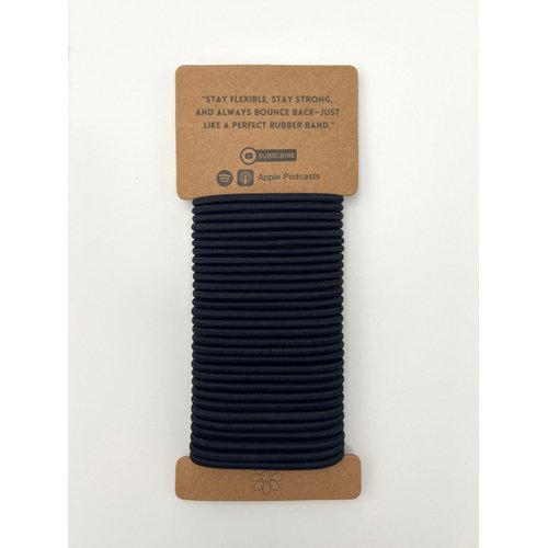 Ponytail Holder Rubber Black Hair Ties, Elastic Hair Band for Women, 30 Pcs/Pack