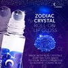 Blossom Zodiac Sign Roll-On Lip Gloss, Vanilla Scented + Moisturizing with Crystals, Made in USA, 0.20 fl. oz./5.9ml, Aquarius