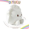 Ditucu Cute Dumpling Plush Pillow Funny Food Soup Stuffed Animals Plushies Toys Soft Hugging Gifts for Kids White 14 inch