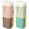 PIGIAOKA 2PCS Toothbrush Travel Case Portable Toothbrush Holder Case Electric Toothbrush Holder for Toothpaste, Towels, Traveling, Camping, Business Trip and Daily Use (Green and Pink)