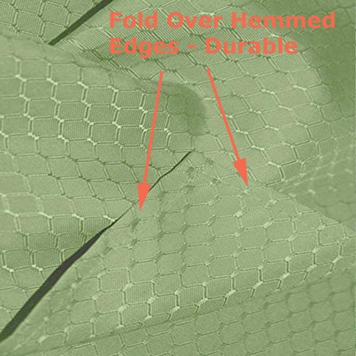 Tektrum 60 X 84 inch Rectangular Elegant Waffle Weave Check Jacquard Tablecloth Table Cover - Waterproof/Stain Resistant/Spill Proof/Wrinkle Free-Great for Dinner, Banquet (Light Sage Green)